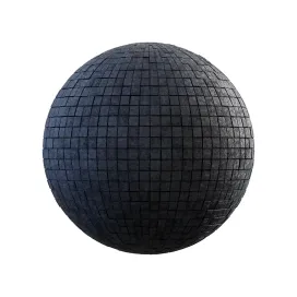 Black wooden pavement